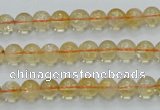 CCR02 15.5 inches 7mm round natural citrine gemstone beads wholesale