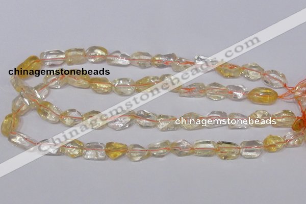 CCR100 15.5 inches 8-15mm natural citrine gemstone nugget beads