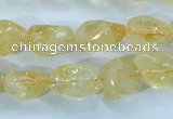 CCR101 15.5 inches 8-14mm natural citrine gemstone nugget beads