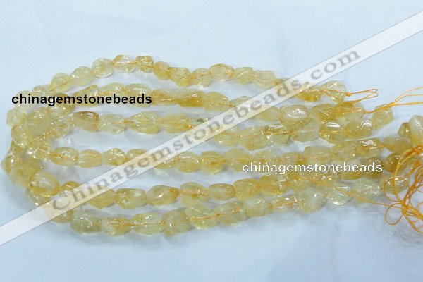 CCR101 15.5 inches 8-14mm natural citrine gemstone nugget beads