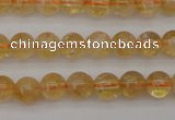 CCR165 15.5 inches 6mm round natural citrine beads wholesale