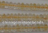 CCR171 15.5 inches 3*5mm faceted rondelle natural citrine beads