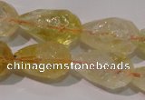 CCR212 15.5 inches 13*18mm faceted teardrop citrine gemstone beads