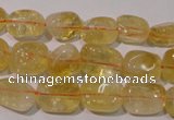 CCR218 15.5 inches 9*13mm nuggets natural citrine gemstone beads