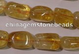 CCR219 15.5 inches 11*17mm nuggets natural citrine gemstone beads