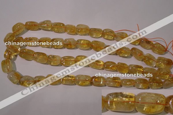 CCR219 15.5 inches 11*17mm nuggets natural citrine gemstone beads