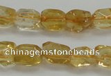 CCR235 15.5 inches 7*9mm nuggets natural citrine gemstone beads