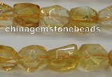 CCR236 15.5 inches 9*12mm nuggets natural citrine gemstone beads