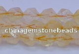 CCR311 15.5 inches 6mm faceted nuggets citrine gemstone beads