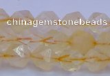 CCR312 15.5 inches 8mm faceted nuggets citrine gemstone beads