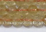 CCR340 15.5 inches 6mmm faceted round citrine beads wholesale