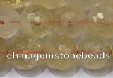 CCR342 15.5 inches 10mmm faceted round citrine beads wholesale