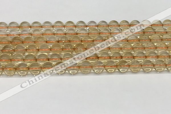 CCR346 15.5 inches 8mm round natural citrine beads wholesale