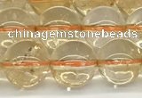 CCR347 15.5 inches 10mm round natural citrine beads wholesale