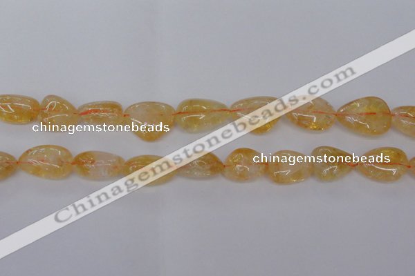 CCR350 15.5 inches 13*18mm - 20*25mm freeform natural citrine beads