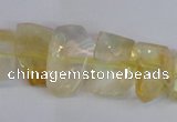 CCR355 15.5 inches 13*18mm - 15*20mm freeform natural citrine beads