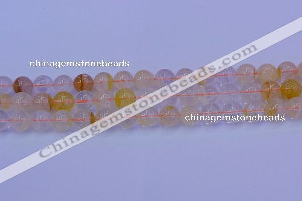 CCR364 15.5 inches 12mm round citrine beads wholesale