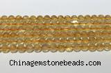 CCR379 15.5 inches 8mm round citrine gemstone beads wholesale