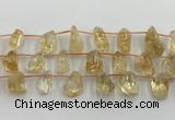 CCR380 15.5 inches 10*13mm - 15*25mm nuggets citrine beads