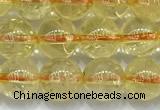 CCR381 15 inches 6mm round citrine beads wholesale