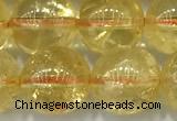 CCR383 15 inches 10mm round citrine beads wholesale