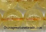 CCR384 15 inches 12mm round citrine beads wholesale