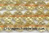 CCR398 15 inches 6mm faceted round citrine beads