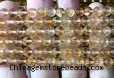 CCR422 15 inches 6mm round citrine beads wholesale