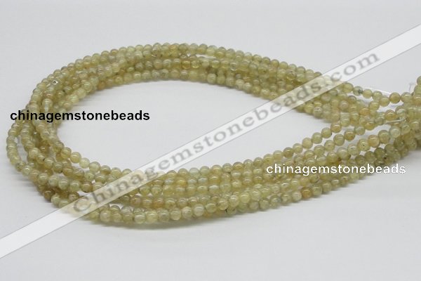 CCR80 15.5 inches 5mm round citrine gemstone beads wholesale