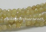 CCR82 15.5 inches 6mm faceted round citrine gemstone beads wholesale