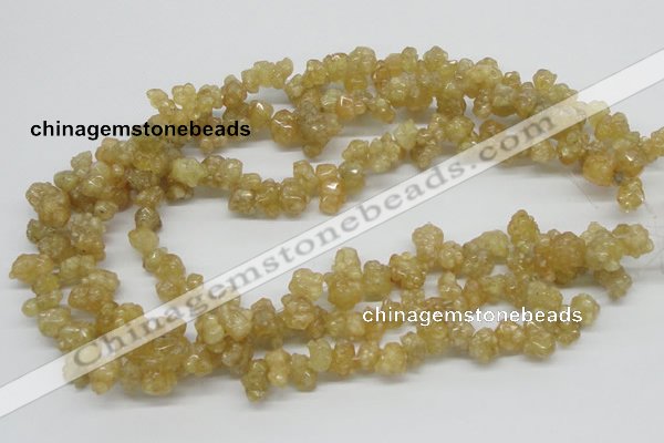 CCR85 15.5 inches 12mm chip citrine gemstone beads wholesale