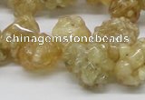 CCR86 15.5 inches 14mm chip citrine gemstone beads wholesale