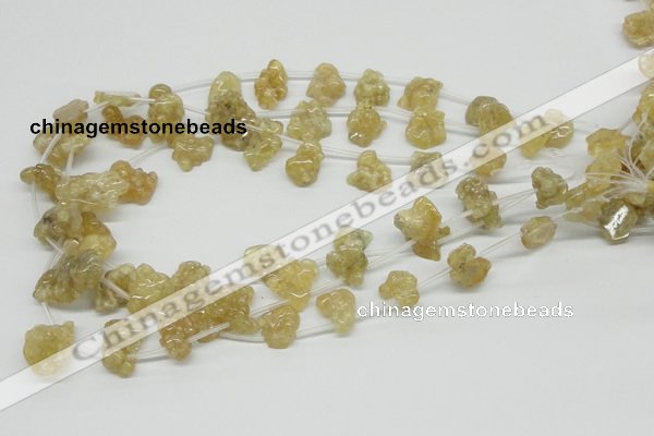 CCR87 15.5 inches 15mm chips citrine gemstone beads wholesale