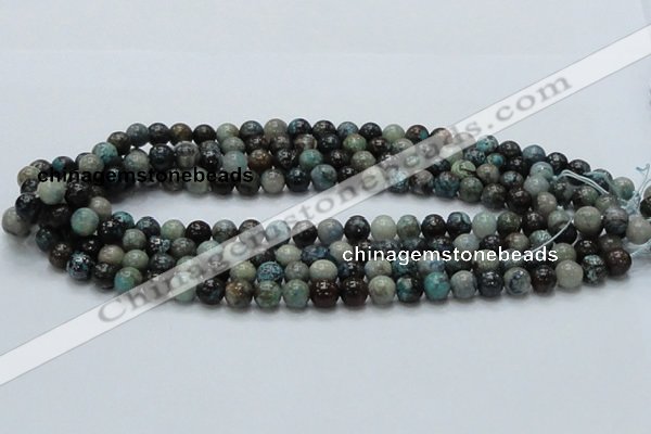 CCS01 15.5 inches 8mm round natural chrysocolla gemstone beads