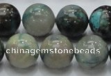 CCS04 15.5 inches 18mm round natural chrysocolla gemstone beads