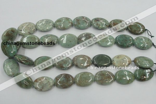 CCS100 15.5 inches 18*25mm oval African chrysocolla beads