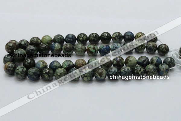 CCS15 15.5 inches 14mm round natural chrysocolla gemstone beads