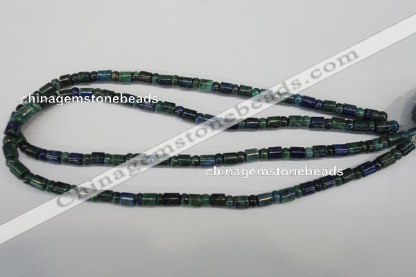 CCS152 15.5 inches 4*6mm rondelle & 6*7mm tube dyed chrysocolla beads