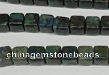 CCS154 15.5 inches 8*8mm cube dyed chrysocolla gemstone beads