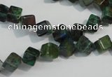 CCS155 15.5 inches 6*6mm cube dyed chrysocolla gemstone beads