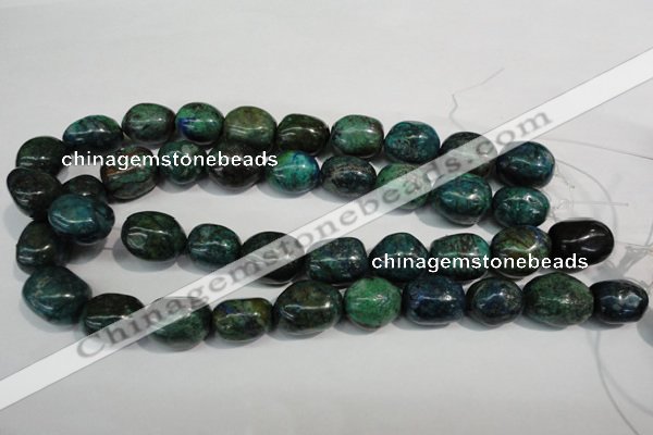 CCS158 15.5 inches 13*18mm – 15*20mm nuggets dyed chrysocolla beads