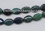 CCS164 15.5 inches 8*12mm oval dyed chrysocolla gemstone beads