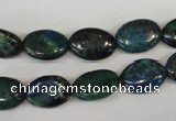 CCS165 15.5 inches 10*14mm oval dyed chrysocolla gemstone beads