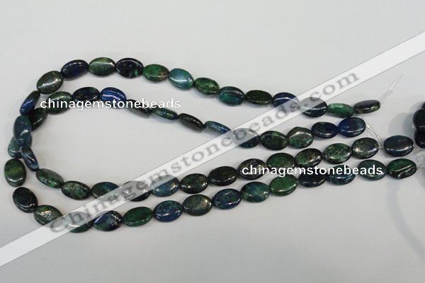 CCS165 15.5 inches 10*14mm oval dyed chrysocolla gemstone beads