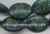 CCS168 15.5 inches 20*25mm oval dyed chrysocolla gemstone beads