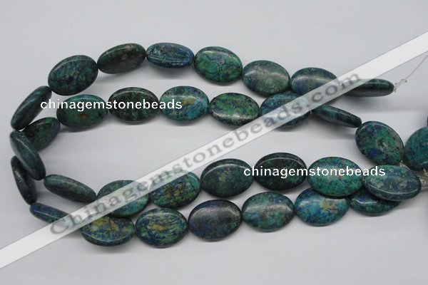 CCS168 15.5 inches 20*25mm oval dyed chrysocolla gemstone beads