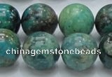 CCS17 15.5 inches 18mm round natural chrysocolla gemstone beads