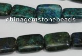 CCS176 15.5 inches 13*18mm rectangle dyed chrysocolla gemstone beads