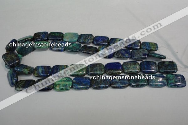 CCS177 15.5 inches 15*20mm rectangle dyed chrysocolla gemstone beads