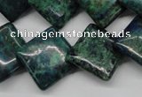 CCS179 15.5 inches 18*18mm diamond dyed chrysocolla gemstone beads